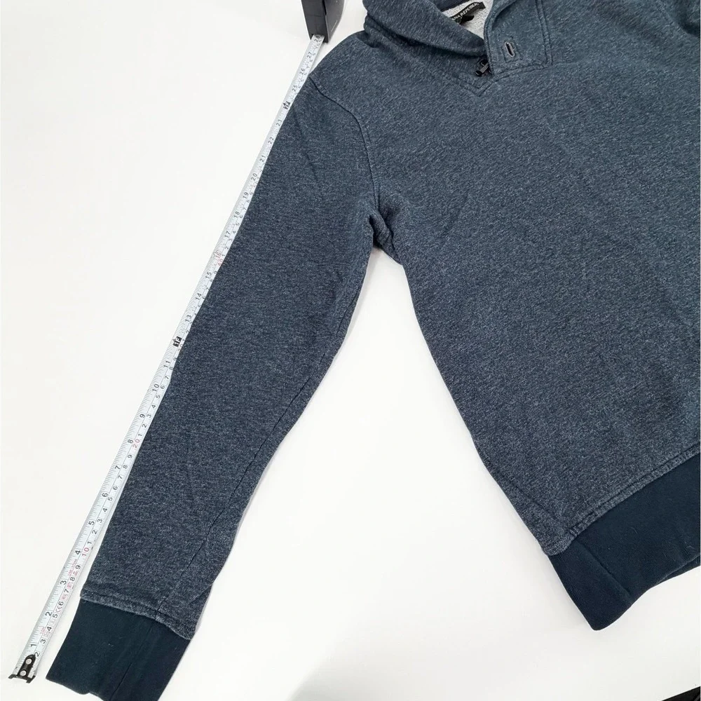 Banana Republic Men's M Blue Shawl Collar Pullover Sweatshirt Sweater Fall